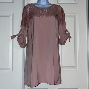 Dusty Rose tunic dress